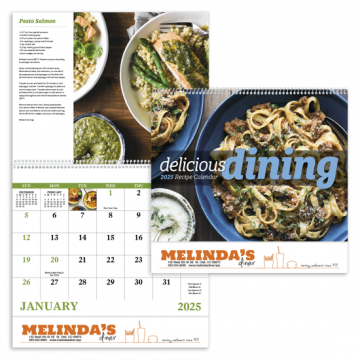 Delicious Dining Wall Calendar - Spiral